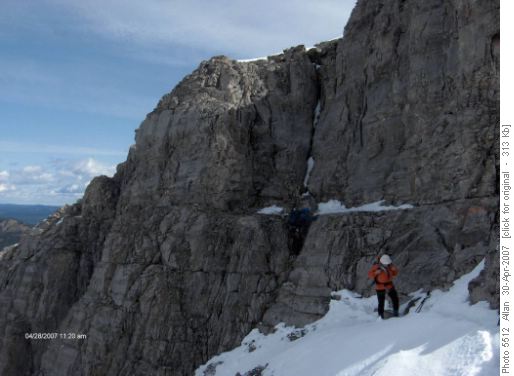 Cable ledge on Yam - Nicholas and Les