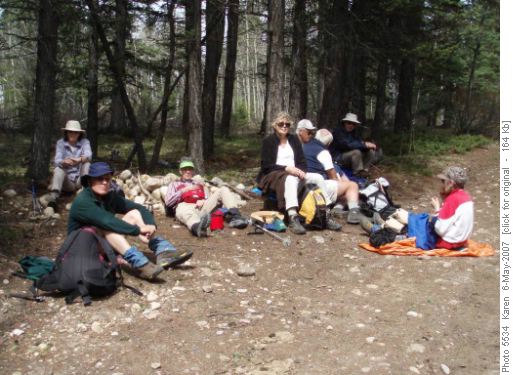 Lunch on way back from Rafter Six