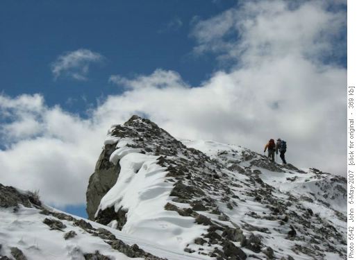 Near north summit Turtle mountain