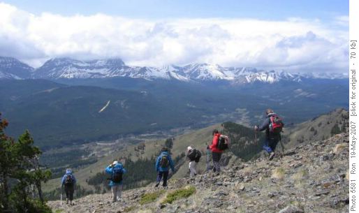 View up Highwood Valley from Junction Hill