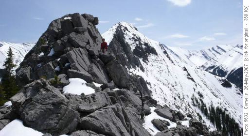 Jeannine on Wasootch Ridge NW of the notch