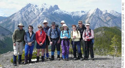 Ten Happy Ramblers on Sunny Wasootch Ridge