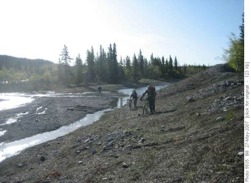 Cycling into Lk Minnewanka