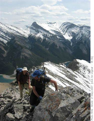 View Of The Descent Ridge (Behind Dave & Bill)
