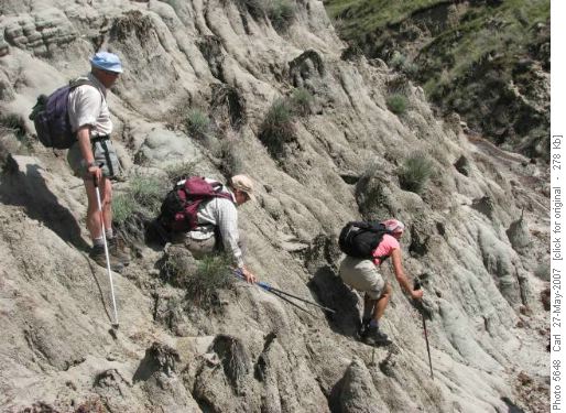 The OT5 descent into "Lost Canyon"