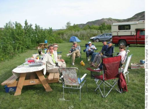 Relaxing at Tolman campground