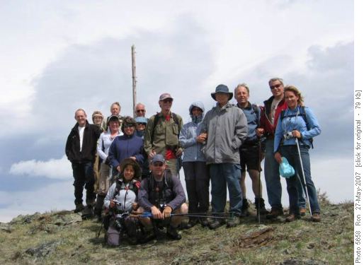 partial group on Powderface Ridge