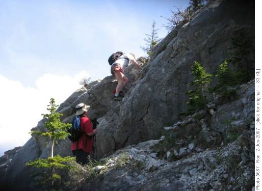 SC5 crux on Heart Mtn.Horseshoe