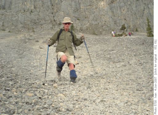 Yamnuska scree-Gerry