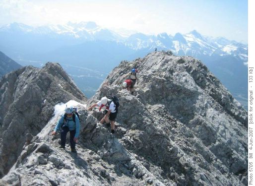 Moving toward summit on Lady Macdonald
