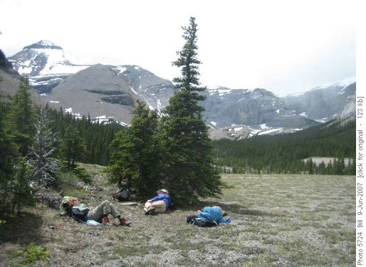 Lunch on Cornwall Creek