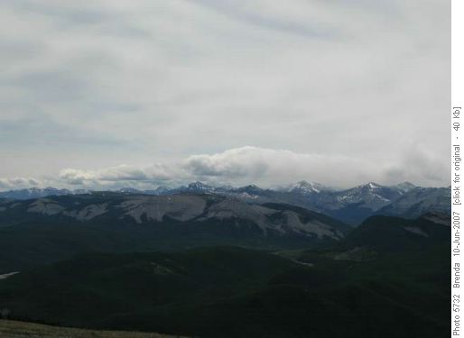 Looking SW from Prairie Mountain