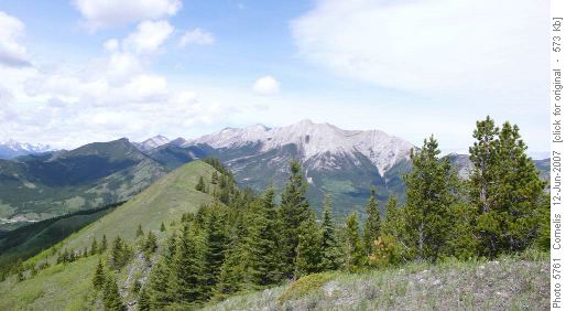 Hells Ridge, Holy Cross Mt (2,650)m, Mt Head (2,782m) seen North of Hells Ridge