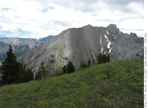 Twin Peaks From Heart Mtn (Showing Route)