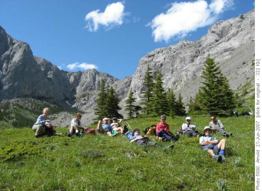 Resting before the next creek crossing