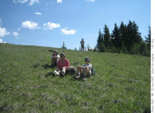 A rest in the saddle - Pasque Mtn