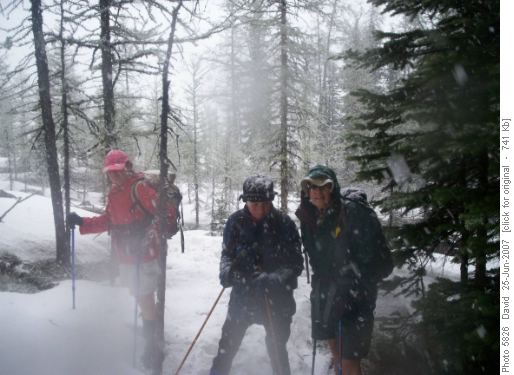 Winter at Rockbound lake in June