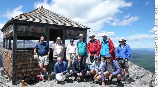 Ramblers at Black Rock Mountain Summit (2,480m) on 30th June'07