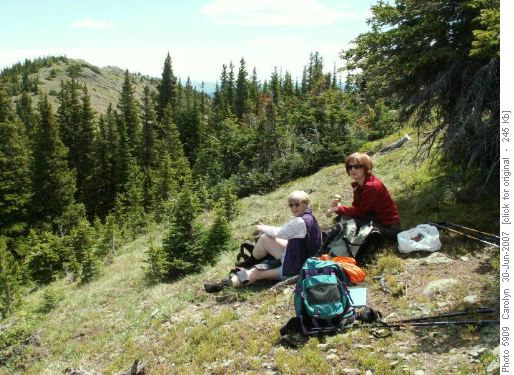 Lunch in the lee of the wind