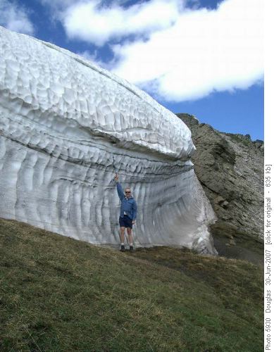 Ron by cornice below the post