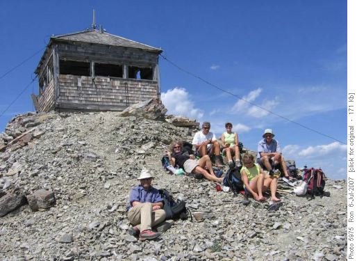 old fire lookout on Burke Mountain