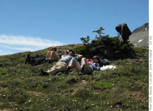 Lunchstop near Nigel Pass