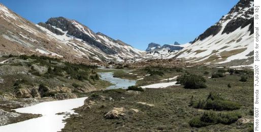 Looking toward Cataract Pass from Nigel Pass