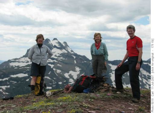 Summit group Jeannette, Susan and Douglas