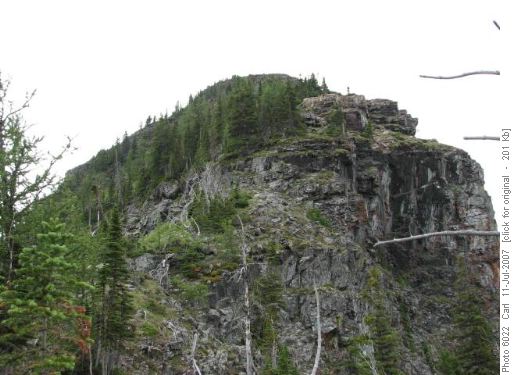 Ascent ridge from the col