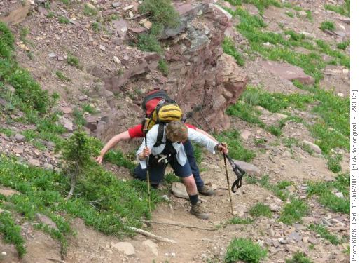 OT5 ascent ridge to Akamina Ridge