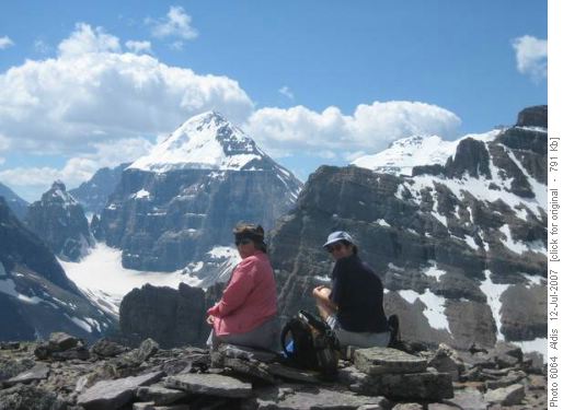 Mt Lefroy from Mount St.Piran