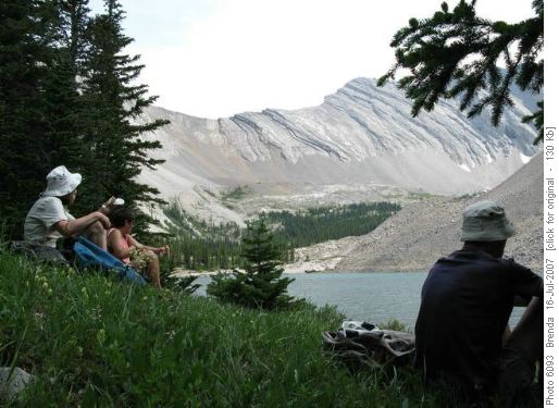 Lunch at the third lake