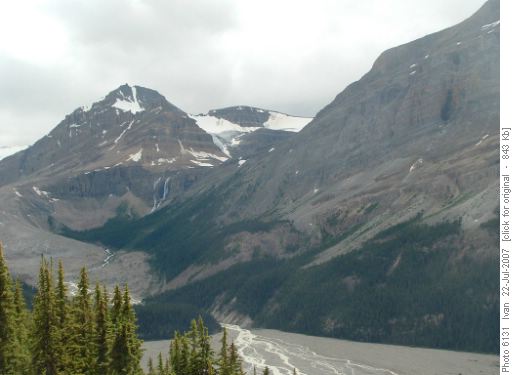 Caldron L.Trail/lake is above falls/