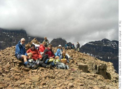Group on summit of Wastach Mountain
