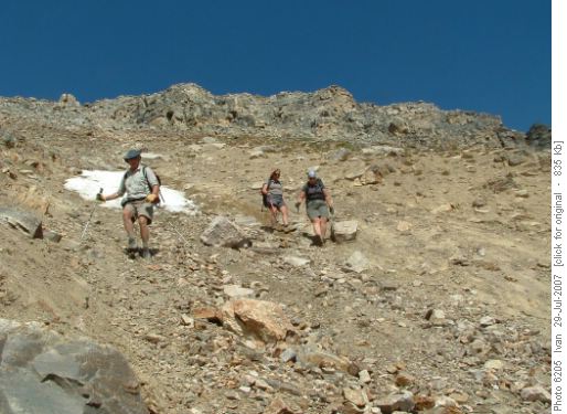 Bow Peak scree