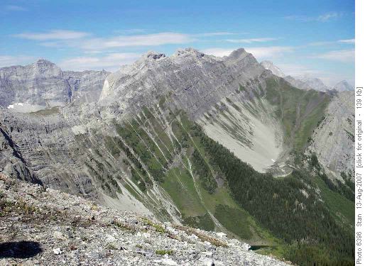 Ridge to Mt Invincable