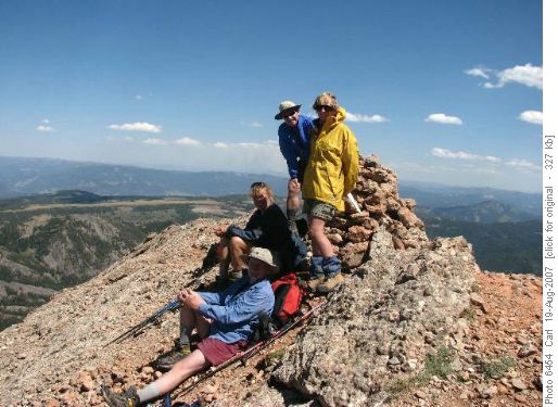 Sphinx Mountain summit group