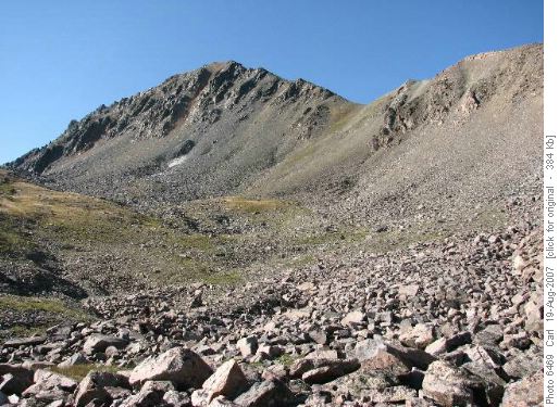 Route up Echo Peak