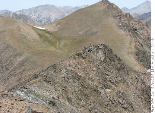 Ridge walk below Echo Peak
