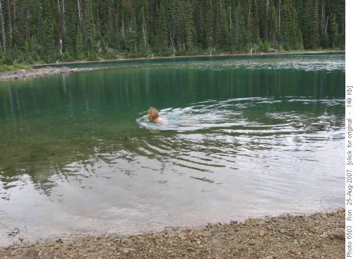 Creature in Yoho Lake
