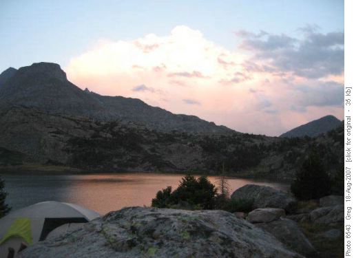 Sunset at Island Lake