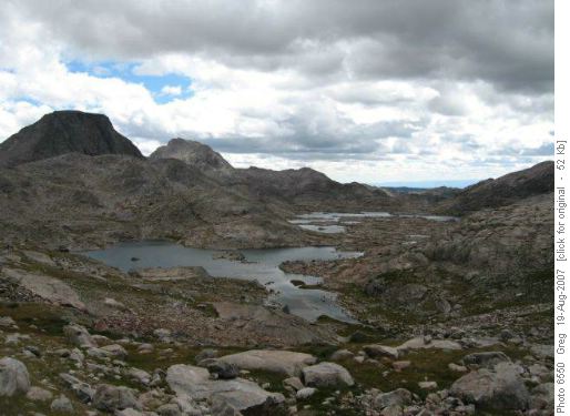 Looking back down Indian Basin after ElephantHead descent