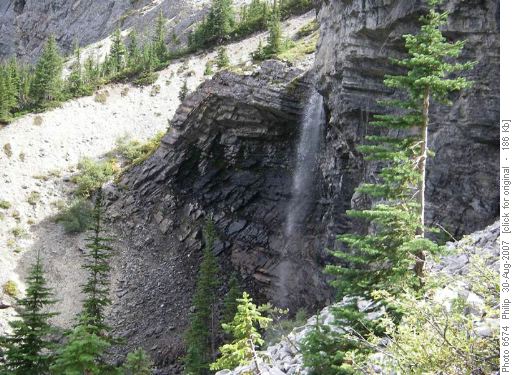 Waterfall below 3rd Lake