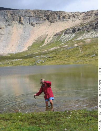 Swim today in Helen Lake? Perhaps not.