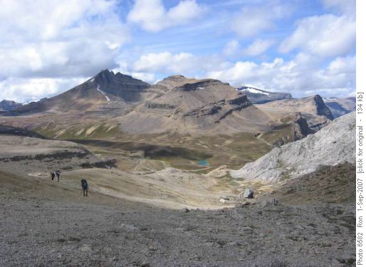 Dolomite Pass from Dolomite-Watermelon col