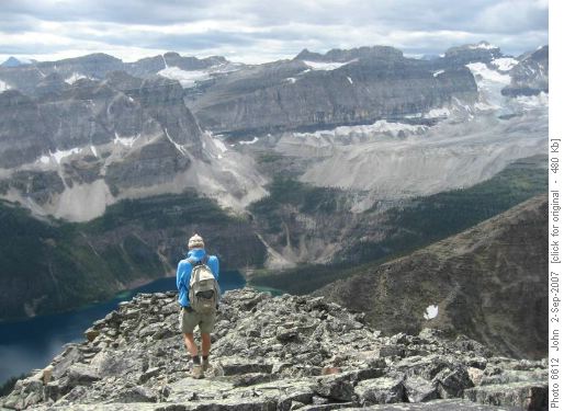 Descending Bell ridge to Boom lake