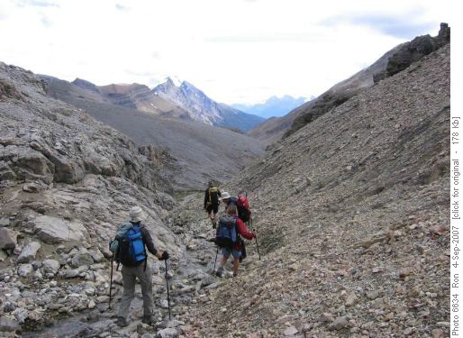 Off trail gully