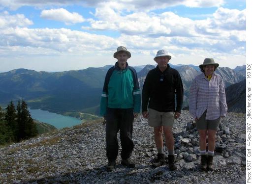 On the summit of Mt Grant McEwan (previously the "Main summit" of Heart Mtn)