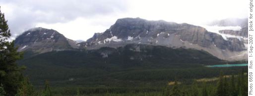 Bow Peak & Crowfoot Peak from Helen Lake trail
