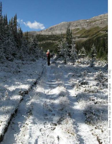Some snow at higher elevation Some snow at higher elevation